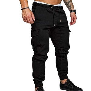 NEW Men Black Jogger Sweatpants Summer Cargo Pants